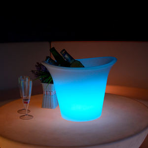 Vendita calda impermeabile alimentato a batteria 16 colori cambiare <span class=keywords><strong>Led</strong></span> illuminato secchiello per ghiaccio vino Cooler <span class=keywords><strong>Led</strong></span> secchi di ghiaccio - Product Image 4