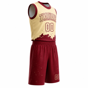 New Style Basketball Uniform Classical Design 100% <b>Polyester</b> Breathable Quick Dry Sublimation Custom Team Name Sleeveless Unisex - Product Image 4