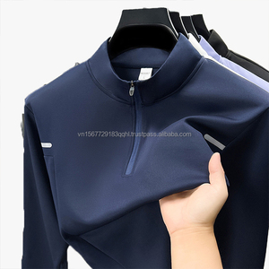 Camiseta Deportiva Unisex de Manga Larga con Cuello Redondo, Media Cremallera, Estampada, Transpirable, de Secado Rápido, Estilo Casual y Versátil para Deportes al Aire Libre - Product Image 1