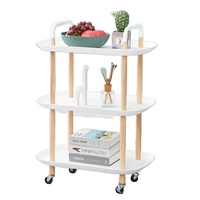 Chariot utilitaire de cuisine à domicile, chariot à 3 niveaux, étagère roulante, panier de rangement en métal pliable, organisateur, chariot