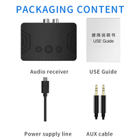 BT5.3 Home Desk Lautsprecher Audio Bluetooth Empfänger Adapter HD Sound Niedrige Latenz USB U Disk Cinch AUX 3,5mm Bluetooth Audio Empfänger