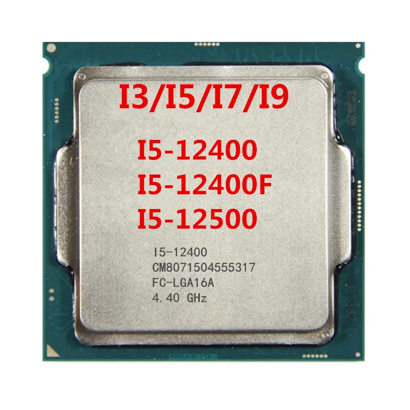 I-n-el i5-12400 CPU prosesor asli 65W Desktop 128G 5900 6400 6400t 6500 6500T 6600T T komputer pc i5-12400