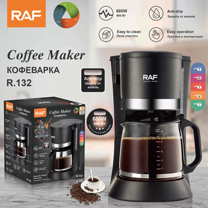 American Plastic Drip Coffee Machine Household Automatic Touch Control Eco-friendly 3-<b>Cup</b> Capacity Small Coffee - Product Image 6