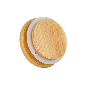 Stockage des aliments petits pots en verre anti-odeurs avec couvercles en bambou joint en silicone 1oz 2oz - Product Image 5