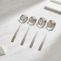 Cuillère de service en acier inoxydable 304 pour buffet, salle à manger, 28 cm et 33 cm, ustensiles de service