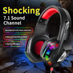 Oem Odm Barato 3,5 Mm Con cable Atractivo Altavoz Auriculares para juegos Auriculares Buen juego con micrófono Fabricantes de auriculares - Product Image 4