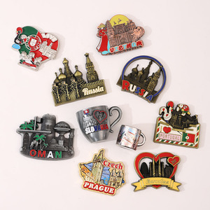Imanes de nevera estilo vintage al por mayor OEM, recuerdos de viaje de lugares emblemáticos de todo el mundo - Product Image 1