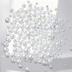 G&J Perles d'imitation et strass à coudre, 4-10mm, blanc menthe, blanc pur, écologiques, sans nickel, accessoires vestimentaires à fort contraste - Product Image 4