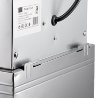 Friteuse électrique commerciale de contrôle de température de la cuisson automatique 2500W d'acier inoxydable
