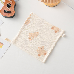 <strong>Best</strong> Eco-Friendly Cartoon Cotton Small Rectangle Rainbow Pink Bear Baby Burp Soothing Towel <strong>Washcloth</strong> for <strong>Newborn</strong> Home Use - Product Image 4