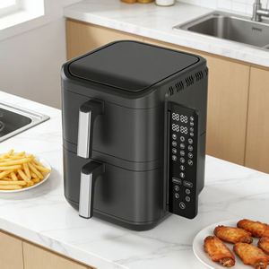 Nouvelle Friteuse à Air Électrique Double Panier 10L 2800W 2026 avec Contrôle Numérique et Minuteur 0-60min 0-200 ° Écran facile à lire et réglable - Product Image 6