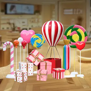 Betaalbare Kerst Snoep Boom Enorme Glasvezel Candyland Unieke Xmas Boom Voor Decoratie