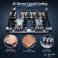 Plaque de refroidissement liquide LIANLI, plaque de refroidissement à eau en alliage de cuivre et d'aluminium personnalisée pour les centres de données, système de refroidissement HPC
