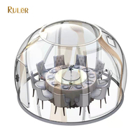 Domo Transparente para Comedor, Puerta Corredera, Habitación con Vista Panorámica, Carpa Domo para Exteriores