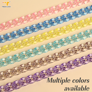 2023 New Colorful Crystal Beads Lanyard Holder Mobile Phone String Resin Plastic Bracelet Acrylic Chain For Women
