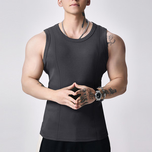 Chaleco Deportivo para Hombre con Logotipo Personalizado, 300GSM, Camiseta sin Mangas, Ropa Deportiva, Prenda Interior, Singlet para Hombre - Product Image 1
