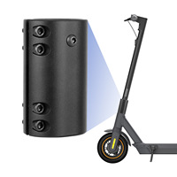 Kit de base de protection fixe pour tige pliable noir-rouge pour trottinette électrique Max G30 - Accessoires de trottinette électrique modifiés