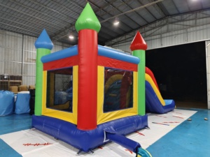 Castillo inflable duradero de alquiler con tobogán acuático combinado de fábrica, gran oferta con precio competitivo, juguete para niños para interiores y exteriores - Product Image 4