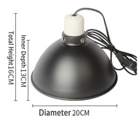 Dôme de haute qualité de 5.5/8.5 pouces, couverture de lampe pour animaux de compagnie à haute réflexion