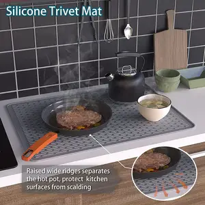 Couvercle de cuisinière en silicone de 25 "30" de long pour cuisinière électrique