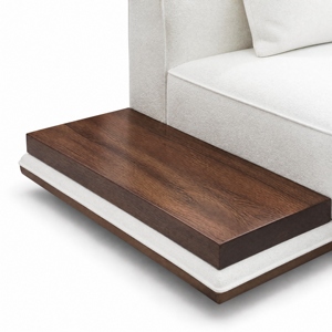 Espacioso Sofá Minimalista de Tela para Salón |   Sofá Modular de Múltiples Asientos con Cojines Desmontables para Sala de Estar Familiar o Uso en Villas - Product Image 5