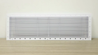 Nouveau diffuseur linéaire dissimulé, grille de ventilation murale invisible en aluminium flexible, économie d'énergie, pour hôpitaux et écoles