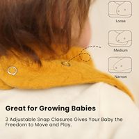 Bandana en mousseline de coton unisexe 100%, avec fermeture à boutons, imprimé OEM jetable, 10 couleurs unies pour l'alimentation de bébé, dentition