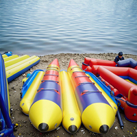 Bateau banane gonflable pour sports nautiques d'été, en PVC 09mm, double tube, tractable, pour piscine et plage, U-Rides CE