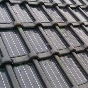Tuiles solaires BIPV à prix d'usine, tôles de toiture métalliques durables, tuiles solaires de 150 watts pour maison résidentielle - Product Image 5