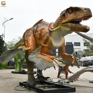 AD07 יורה חג המולד ליל כל הקדושים חיים גודל Dinosaurio Animatronic