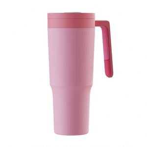 40 oz Stainless Steel Water <b>Bottle</b> Handle Triple Layer Insulated Tumbler <b>Straw</b> Infuser 24-36 Hours Thermal Insulation Sports - Product Image 2