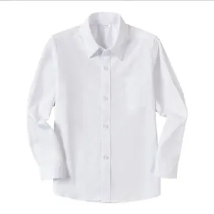 Wholesale Boys And Girls White Shirts Of School Uniforms Custom Design