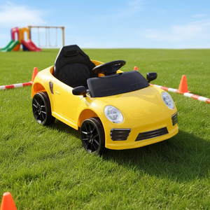 Auto Elettrica per Bambini a Quattro Ruote con Telecomando, Macchina Giocattolo <span class=keywords><strong>Cavalcabile</strong></span> per Bambini e Bambine, Auto Sportiva Sicura e Stabile - Product Image 3