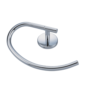 Support mural pour serviettes OEM en chrome, base en alliage de zinc SS201 pour salle de bain d'hôtel - Product Image 6