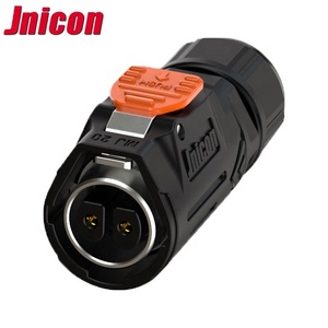 Jnicon 300V Nhựa Để Kim Loại 2 Pin Nối Chống Thấm Nước DC Hàng Không Cắm Ổ Cắm Kết Nối - Product Image 3