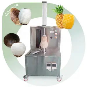 Machine de pelage d'ananas de fournisseur d'éplucheur commercial de processus de trancheuse de carottier pour l'usage industriel et la production coupée