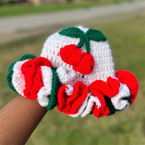 Sombrero de Ganchillo Hecho a Mano <span class=keywords><strong>con</strong></span> Diseño de Calabaza y <span class=keywords><strong>Fantasma</strong></span> para Fiesta de Halloween |   Ropa para Festivales al Aire Libre para Niños y Adultos - Product Image 4