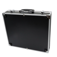 Boîte de rangement en aluminium avec serrure pour 100 supports de pièces de monnaie PCGS NGC, noire, étui à pièces de monnaie, étui grande capacité