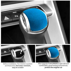 Para <span class=keywords><strong>Audi</strong></span> <span class=keywords><strong>Q3</strong></span> Q2 A1, perilla de cambio de marchas deportiva, cubierta de <span class=keywords><strong>maletero</strong></span>, pegatina embellecedora decorativa, accesorios de afinación Interior de coche hechos de Alcantara - Product Image 2