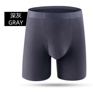 Nouveau design de sous-vêtements personnalisés pour hommes, boxers jaunes en coton doux de haute qualité en tissu tricoté respirant à taille moyenne - Product Image 5