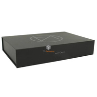 Cajas Rígidas Magnéticas Plegables Personalizadas de Lujo en Negro Mate Hechas a Mano con Laminación Mate para Ropa, Zapatos y Embalaje de Regalos YL Packaging
