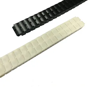 32mm genişlik düz çalışma minyatür plastik özel konveyör zinciri s makaralı zincir, anti-statik konveyör zinciri