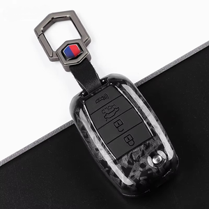 Housse de protection pour clé de voiture en fibre de carbone style ABS pour Kia Rio 3 K2 Ceed Cerato K3 Sportage 4 Picanto K5 Optima Sorento Forte Stinger - Product Image 4