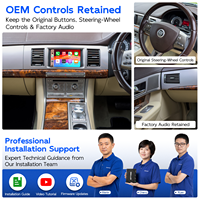Module décodeur sans fil Apple CarPlay Android Auto pour mise à niveau de l'écran d'origine des voitures Jaguar XF X250 Denso à écran tactile (2008-2011)