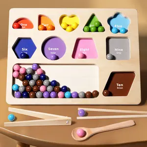 Jouets d'entraînement cognitif pour enfants inspirés de Montessori Classification des couleurs Maternelle Éducation précoce