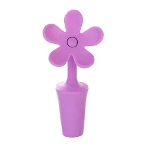 10 Cái Nút Chặn Rượu Vang Bảo Quản Silicone Hoa Nút Chai Rượu Dụng Cụ Quán Bar Nút Chặn Rượu Sâm Banh Nhà Bếp