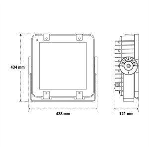 Faro LED 438x434x121 mm per illuminazione esterna - Product Image 1
