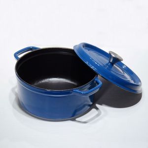 Olla de <span class=keywords><strong>Hierro</strong></span> <span class=keywords><strong>Fundido</strong></span> Esmaltada de Diseño Minimalista, Ecológica, al por Mayor de Fábrica - Product Image 6