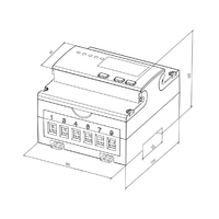 Medidor de Energía Digital Fineco EM537, 3*133/230V 3*230/400V, Trifásico, 4 Hilos, Comunicación Modbus RTU, Clase de Precisión