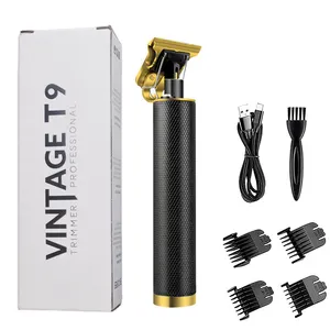 Professional Waterproof USB Rechargeable Black Mini Professional Hair Machine Mini Cordless Electric Hair Trimmer for Men